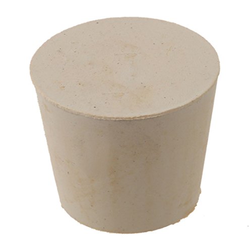 Pasuihcay New Rubber Stopper Bungs Laboratory Solid Hole Stop Push-In Sealing Plug 7# 28 * 37mm