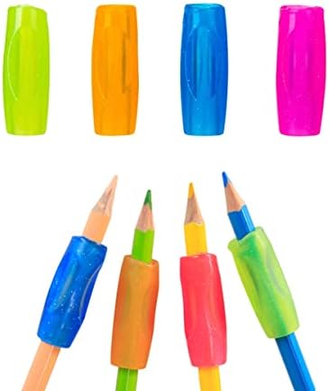 DoGeek Mixed Pencil Grips-colorful Silicone Pencil Grips Handwriting Aid-8 Pack Colorful