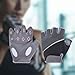 Fiocias Workout Gloves Exercise Gloves Non Slip Fingerless Full Palm Protection Sport Gloves Gym Gloves for Weightlifting Deadlifting, Gray M