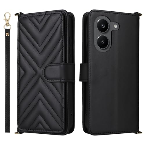 �X�}�z�P�[�X �Ή��@�� for Xiaomi Poco X8 Pro 5G,�Ή��@�� for Redmi Turbo 5 �X�}�z�P�[�X�y�t���b�v�X�^���h�E�}�O�l�b�g�J�E�J�[�h�X���b�g�t���E�H���b�g�z Black
