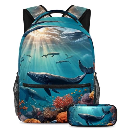 Trousse à crayons et grand sac à dos 40cm pour ranger toutes les fournitures
