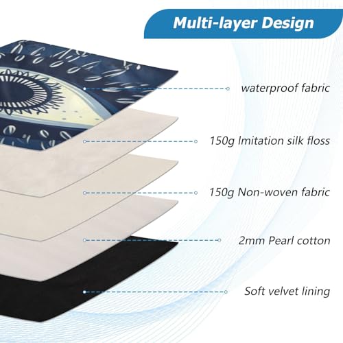 Funda para portátil con diseño Ojo Azul, 13-14 pulgadas miniatura 3
