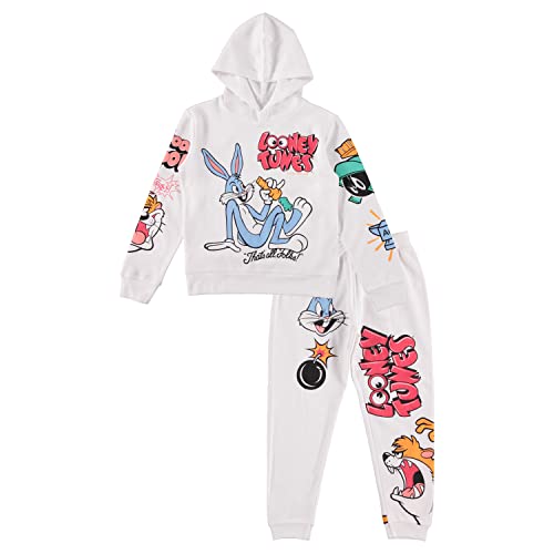 Conjunto de sudadera con capucha y pantalón de chándal infantil Looney Tunes para jugar