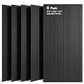 SODOCT 6 Pack Large Acoustic Panels, 47.2" X 23.6" X 0.4" Sound Proof Panels for Walls, Decorative Sound Absorbing Panels for Home Studio & Office, Black
