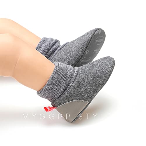 Baby Boys Girls Booties Non Skid Soft Sock Cotton Boots Infant Slippers Newborn First Walker Warm Crib Shoes2