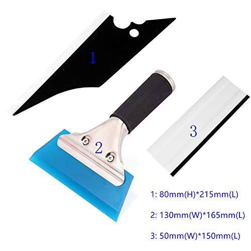 CARTINTS Vehicle Window Film Tint Kit Vinyl Wrap Tools with Safety Vinyl Knife, 9mm Utility Knife, Felt Squeegee, Water Squeegee, Scrapers - Thumbnail 6