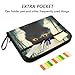 ALAZA Painting Black Cat Kitten Expandable Filing Folder Storage Organiser Box Files, 13 Pockets Zip Filing Folders for Home or Office Documents