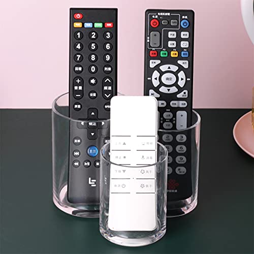 MOSIKER Acrylic Makeup Organizer Clear Brush Holder Cosmetic Organizers with Round Slots Storage(3 Connected Towers)