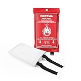 GRIFEMA GA3001 Couverture Anti-feu pour Cuisines 100x100cm en 1869:2019 Fire Blanket Convi...