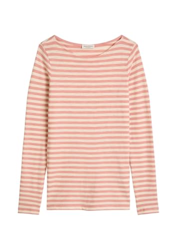 T-shirt à manches longues à rayures Marc O'Polo Denim pour femme avec encolure sous-marine