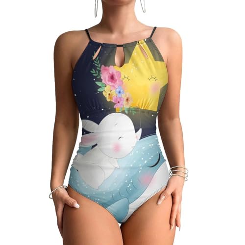 Swimsuit monokini étoiles et motifs marins idéal pour vos vacances à la plage