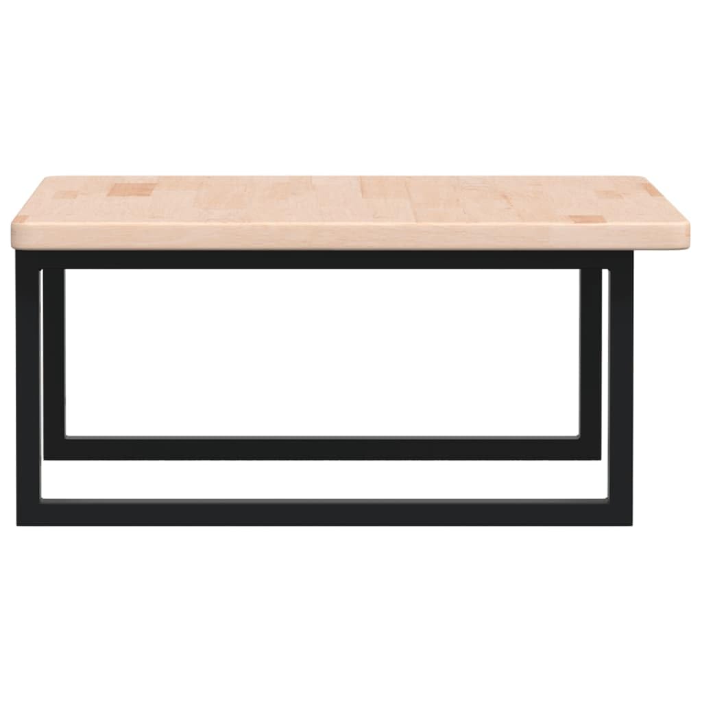 Tapa de lavabo con soporte de acero y madera maciza de roble, 60 x 60 x 2,5 cm, juego de 2 unidades, montaje en pared para lavadero, espacio de almacenamiento y muebles de baño, soporta 100