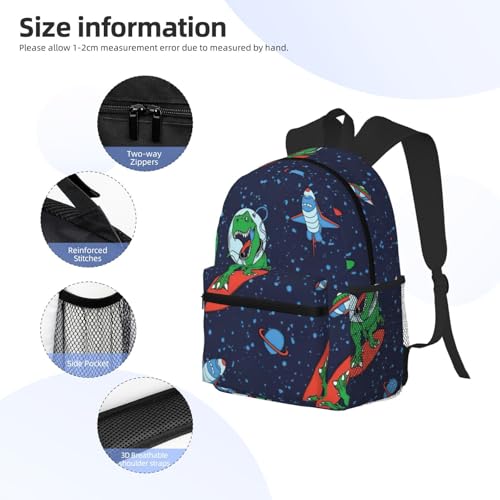 Sac à dos polyvalent noir avec imprimé astronaute et fusée One Size