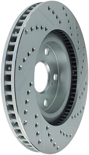 StopTech 227.44146R Select Sport Drilled and Slotted Brake Rotor; Front Right