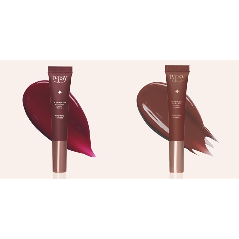 Typsy Beauty Pout Polish Peptide Lip Balm with Cooling Metal Tip Applicator, Raspberry Lollipop & Chocolate Fondant Combo for Dry, Chapped and Dark Lips, 8g-picture-26
