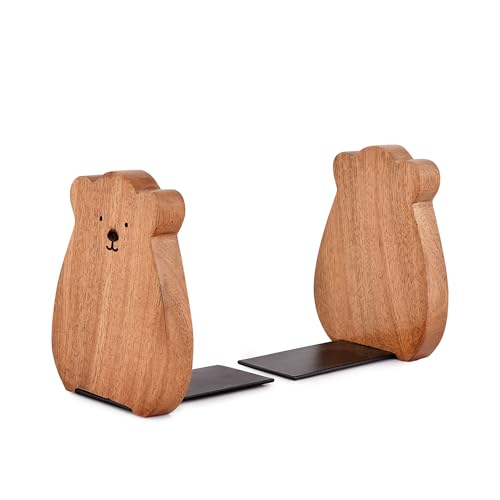 Indus Lifespace Dekorative Buchstützen zum Halten von Büchern, groß, robuste Buchstützen für Regale, dekorative Buchstütze für schwere Bücher (10,16 cm x 10,16 cm x 12,7 cm) (2 Stück)