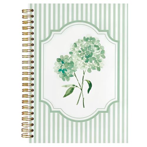 Carnet à spirales Coquette Preppy rayé vert le cadeau idéal pour la rentrée des filles