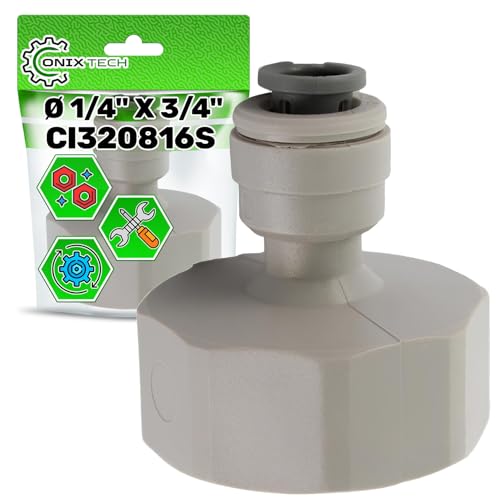 Kranadapter Ø 1/4 x 3/4 mit Originalcode CI320816S für John Guest - 5 Jahre Garantie ONIX TECH