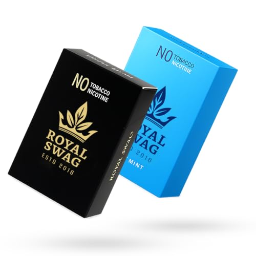 Image of ROYAL SWAG Mint And Ragular Flavour Wellness Sticks 10 Sticks Each Pack of 2 Boxes Ayurvedic Herbal Blend Wellness Sticks