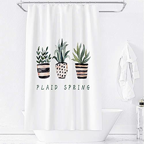 Rideau de douche long en polyester lavable pour salle d'eau