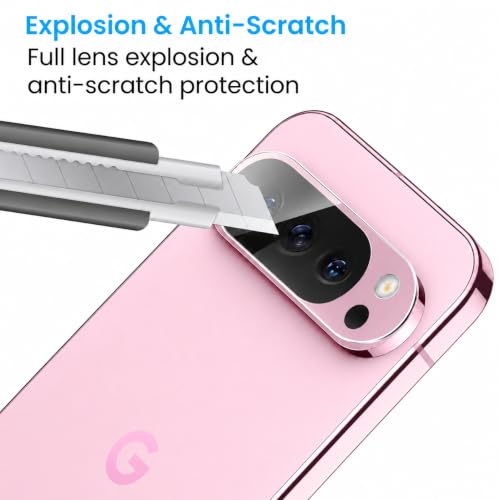 Image of FIRST MART Camera Lens Protector for Google Pixel 9 Pro XL | 9H Tempered Glass, HD Clear, Scratch Resistant, Anti-Fingerprint, Case-Friendly | Crystal Clear, Pack of 1