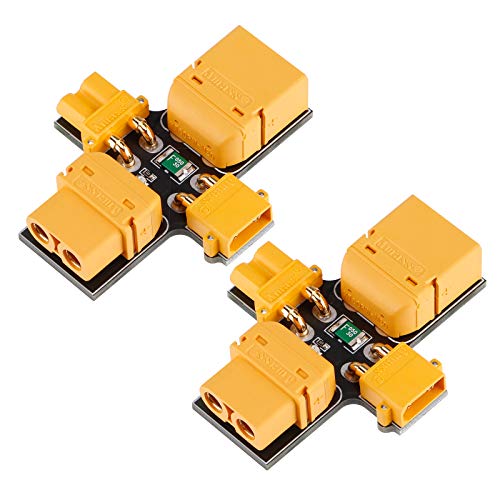 2PCS XT30 XT60 Smoke Stopper 1-6S Fuse Holder Installation Test Short Circuit Protection Safety Plug Overload Inspecting Multi-Rotor Parts for FPV Racing RC Models Aircraft Drone Accessories