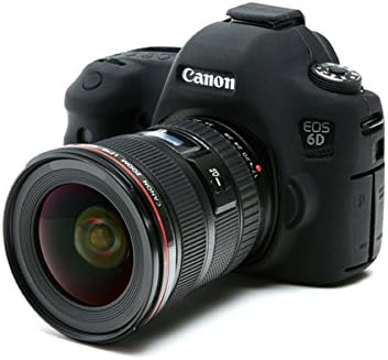 CEARI Silicone Protective Housing Camera Case Body Frame Shell Cover for Canon EOS 6D Digital Camera - Black