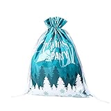 ZDDP Navidad Bolsa de Navidad Bolsa de Papá Noel Bolsa de Dulces Cordón Cordón DIY Altillo Armario (B, One Size)