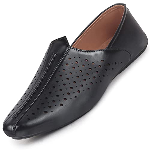 FAUSTO Men’s Ethnic Traditional Juttis & Mojaris for Wedding|Ethnic|Occasions|Party|Fashion|Outdoor|Indoor|Lightweight|Shoes with Anti Skid TPR Sole