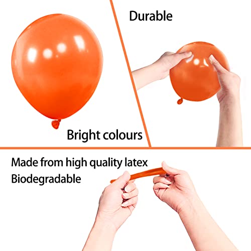 Image of 200pcs Orange Balloons 5 Inch, Small Mini Latex Balloons for Party Birthday Baby Shower Anniversary Festival Arch Garland Decoration