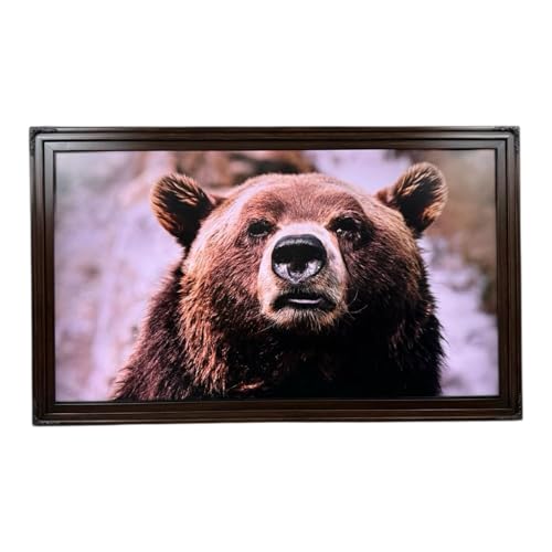 55 Inch TV frame for Hisense Canvas TV. Real wood frame, Dark Walnut Finish (not for use with other models) Handmade wood ornate TV Frame (55 INCH CANVAS TV)