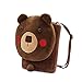 Animal children shoulder bag crossbody bag toy bag kindergarten cute coffee bear cartoon girl bag cell phone bag