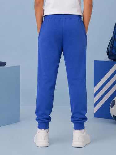 Image of KiddoPanti Boys Solid Fleece Track Pants | Cotton Poly Fleece Fabric | Ankle Length Bottom Rib | 2 Front Patch Pocket | Elastic Waist & Drawcord | Jogger Track Pants for Boys