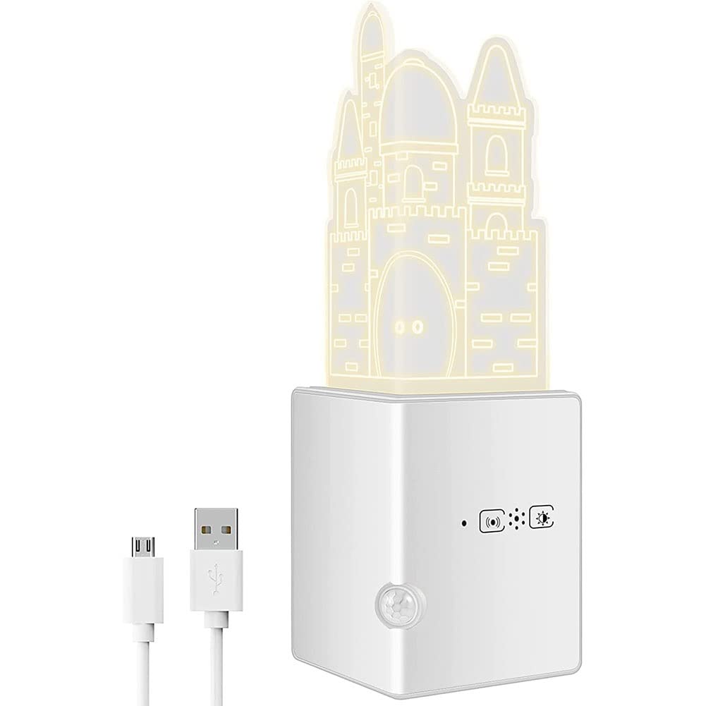 Luce Notturna LED Ricaricabile USB, Luce Armadio Con Sensore Di Movimento,Luce Notturna LED Interna,Luce A Induzione Interna, Sensore Di Movimento Per Luci Per Scale, Camere, Corridoi, Armadi, Cucine