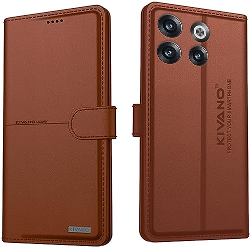 Image of Compatible with OnePlus 10T 5G Flip Cover | Leather Finish | Inside Pockets & Inbuilt Stand | Shockproof Wallet Style Magnetic Closure Back Cover Case
