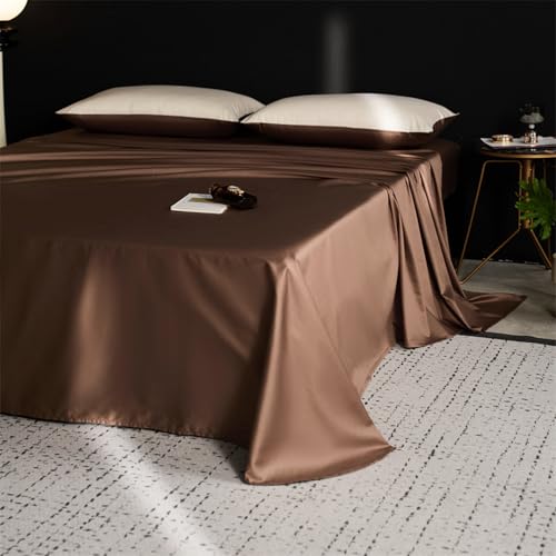 JIANINGHOME Sábana encimera de algodón de 245 x 270 cm, suave, transpirable, lavable a máquina