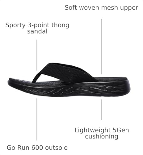 Skechers Skechers Women's On-The-Go 600 Sunny, Black, 6