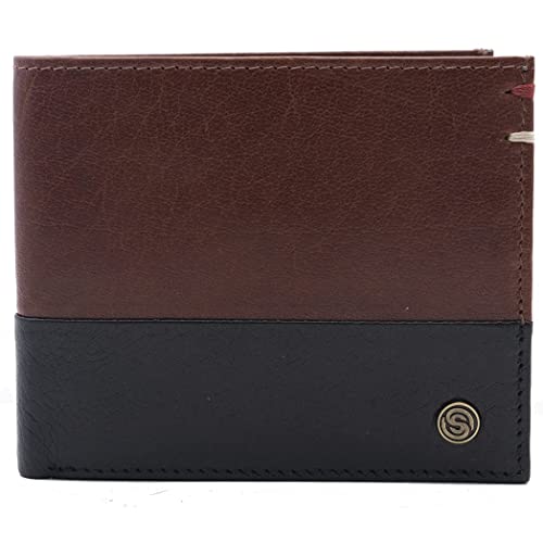 Silver Street London Savoca Herren-Geldbörse mit Zwei Fächern, Honig, Medium Cover