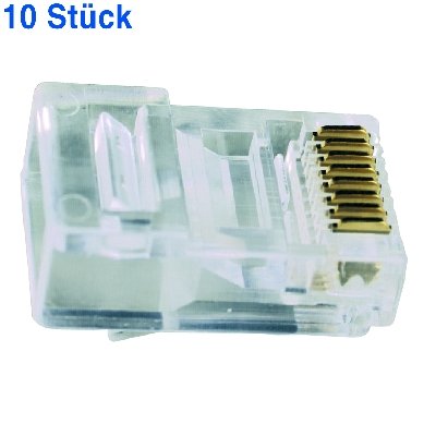 Preisvergleich Produktbild Stecker Modular 8P8C 10Stück