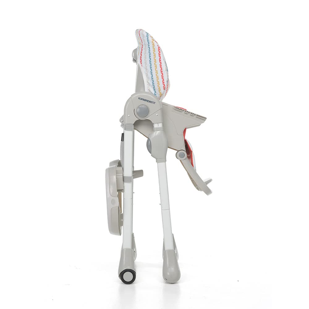 Foppapedretti Seggiolone Meeting, bambini da 6 mesi a 3 anni (fino a 15 Kg), Seduta/Poggiapiedi/Schienale Regolabili, Cesto Porta Oggetti, Stabile e Confortevole, con Imbottitura Lavabile, Circus