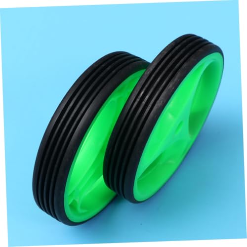 Ruedas de Entrenamiento para Bicicleta OSALADI, con Soporte de 12-20 Pulgadas, Ruedas Auxiliares Silenciosas en Verde, Accesorios Estabilizadores para Bicicletas para Niños y Aprendizaje miniatura 4