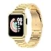 Produktbild Tiggo Metall Armband für Xiaomi Mi Watch Lite /Xiaomi Redmi Watch 1 Generation Strap, Einstellbare Edelstahl Ersatz Uhrenarmbänder ,Armbänder Bracelet für Mi Watch Lite /Redmi Watch 1 (Gold)