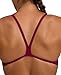 ARENA Women's Solid Team MaxLife Swimsuit Swim Tech Back One Piece Racing Bathing Suit Competition Training Swimwear, Red Fandango/White, US Size 30