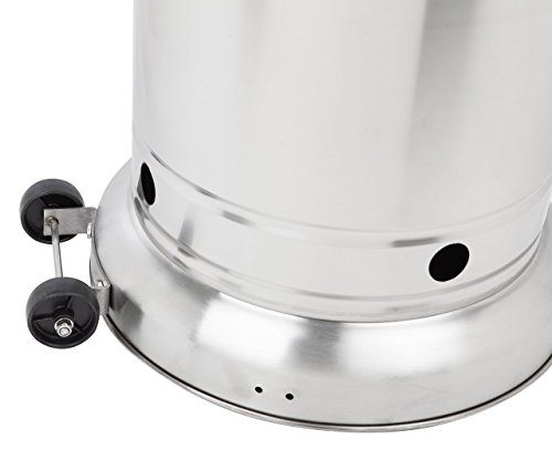 Amazon-Basics-Stainless-Steel-Commercial-Propane-46000-BTU-Outdoor-Patio-Heater-with-Wheels-Stainless-Steel-Stand-Up-Patio-Heater-Cover-Set