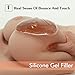 ROANYER Crossdresser Silicone Breast Forms H Cup Breastplate Silicone for Crossdressers Natural Silicone Gel Filler