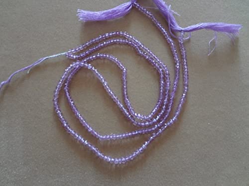 Quartz rose améthyste en fil de perles 2.5mm pour fabriquer vos bijoux d'été élégants