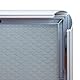 Europel Klapprahmen Budget, Packung 10 Stück A4 mit 25 mm Aluminium-Profil - aufklappbarer Plakatrahmen mit Gehrungsecke - Schnapprahmen für u.a. Poster, Zertifikate, Fotos & Werbemittel - Silber