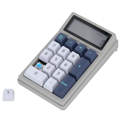 Image of DENTEN 2-in-1 Calculator & Numpad Wireless Mechanical Numeric Keypad with Calculator Function Bluetooth Connectivity Type-C Charging (Blue Switch)
