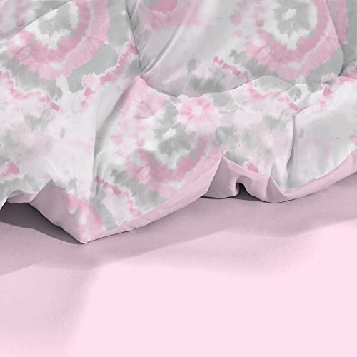 Mooreeke Kids Soft Comforter Bedding Set For Children Boys Girls (Light Pink Round Flower, Twin (5 Pcs)) #TOP4