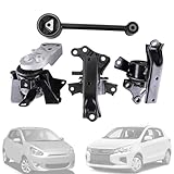 4Pcs Engine Motor Mount and Transmission Mounts Kit Compatible for Mitsubishi Mirage Mirage G4 2014-2022 1.2L Automatic Transmission Replaces# MK230 2910A318 2910A106 2910A317